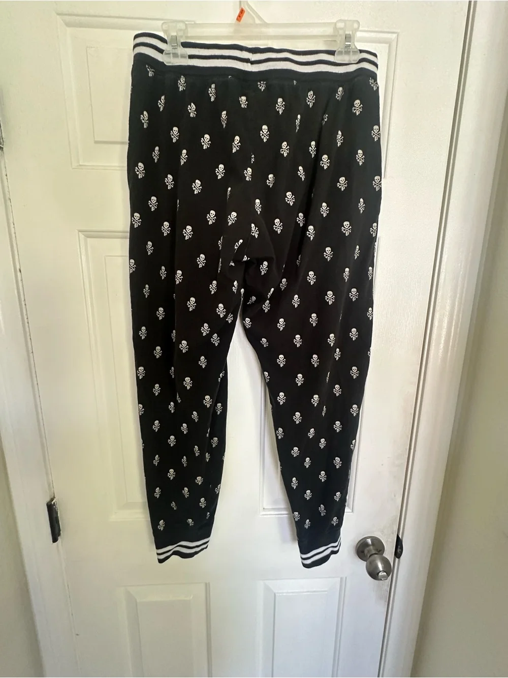 Polo by Ralph Lauren Black lounge wear unisex with White skull Print